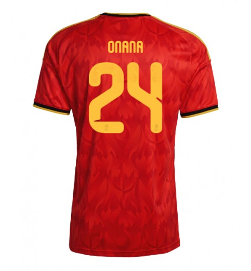Belgia Amadou Onana #24 Kotipaita MM-kisat 2026 Lyhythihainen Belgia Amadou Onana #24 Kotipaita MM-kisat 2026 Lyhythihainen